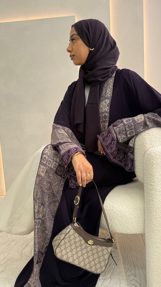 Deep Plum Paisley