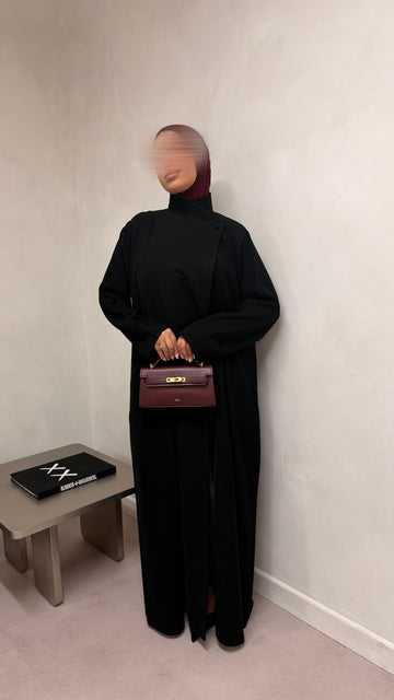 Japandi Abaya Black
