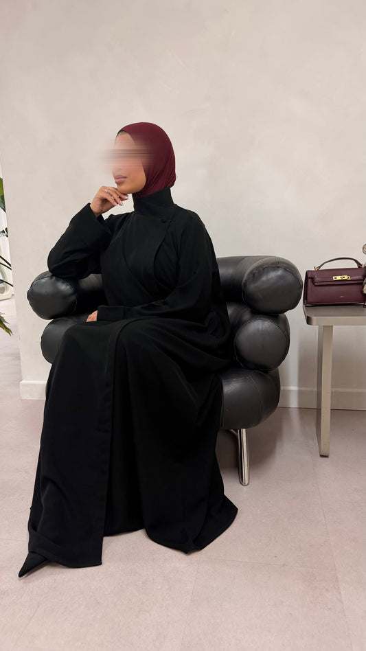 Japandi Abaya Black